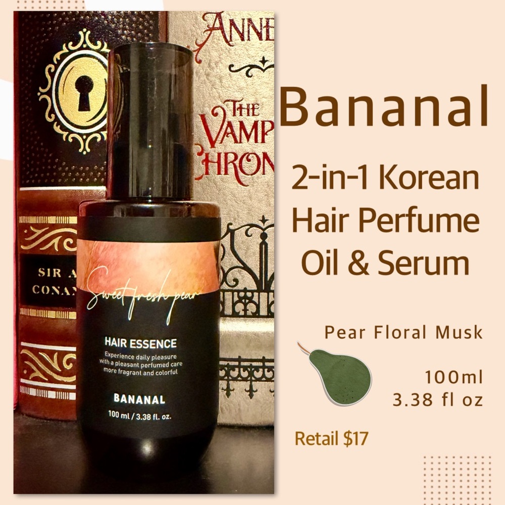 Bananal 2-in-1 Korean Hair Perfume Oil & Serum in Pear Floral Musk
